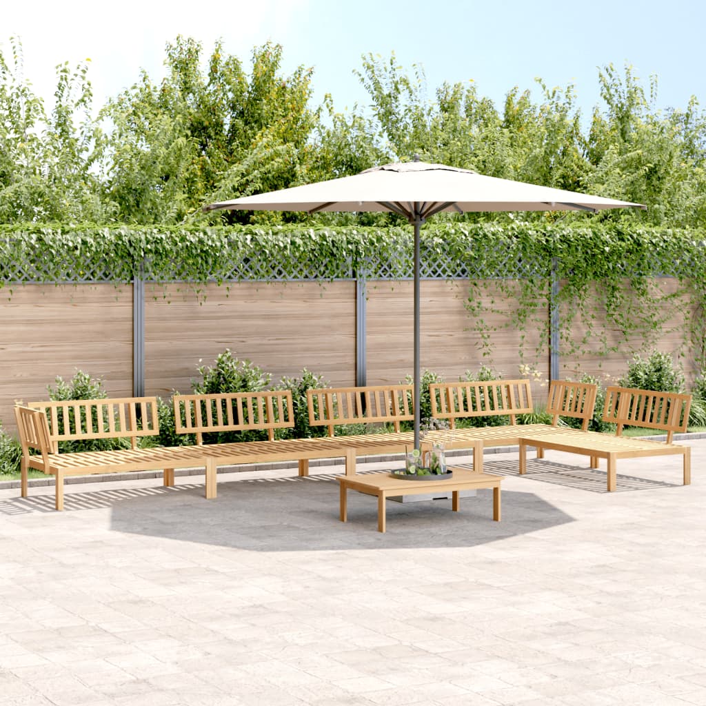 3-tlg. Garten-Sofagarnitur aus Paletten Massivholz Akazie