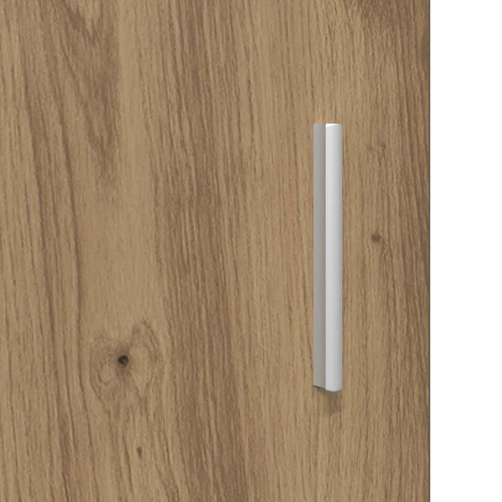 Highboard mit Regal FLORIN Weiß 60 x 35 x 182 cm Holzwerkstoff