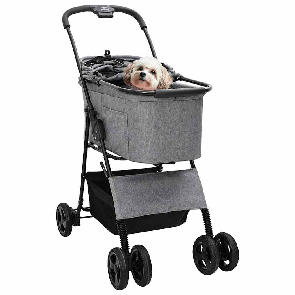 Faltbarer Haustierwagen Rosa 81 x 47 x 99 cm Polyester