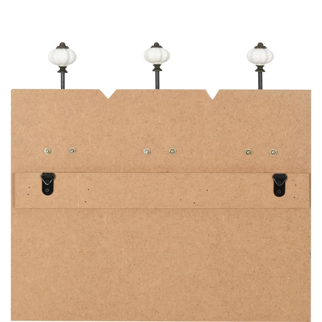 Wandgarderobe mit 6 Haken 120 x 40 cm "HOME IS
