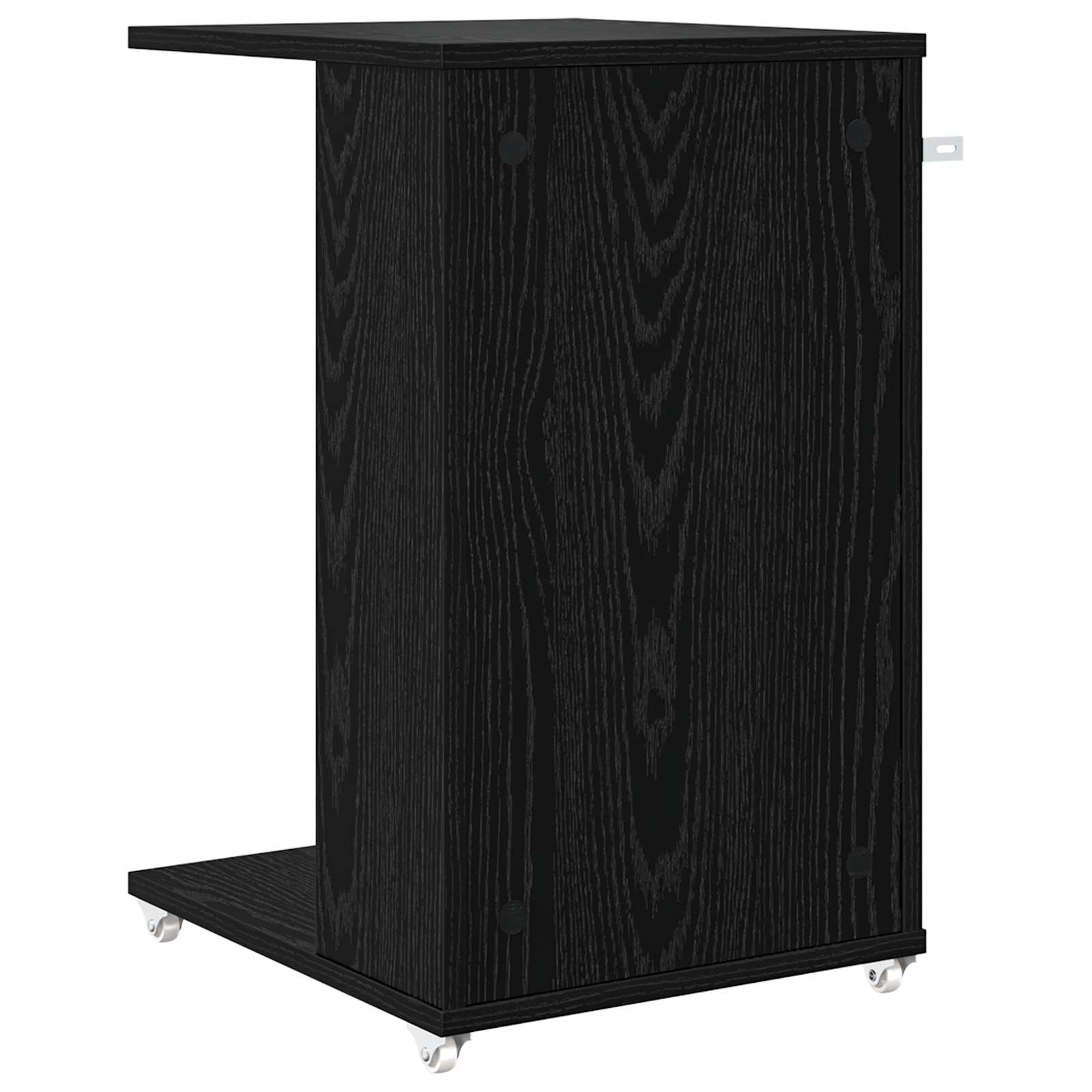 Beistelltisch Mit Rad Weiß 40 x 35 x 60 cm Holzwerkstoff