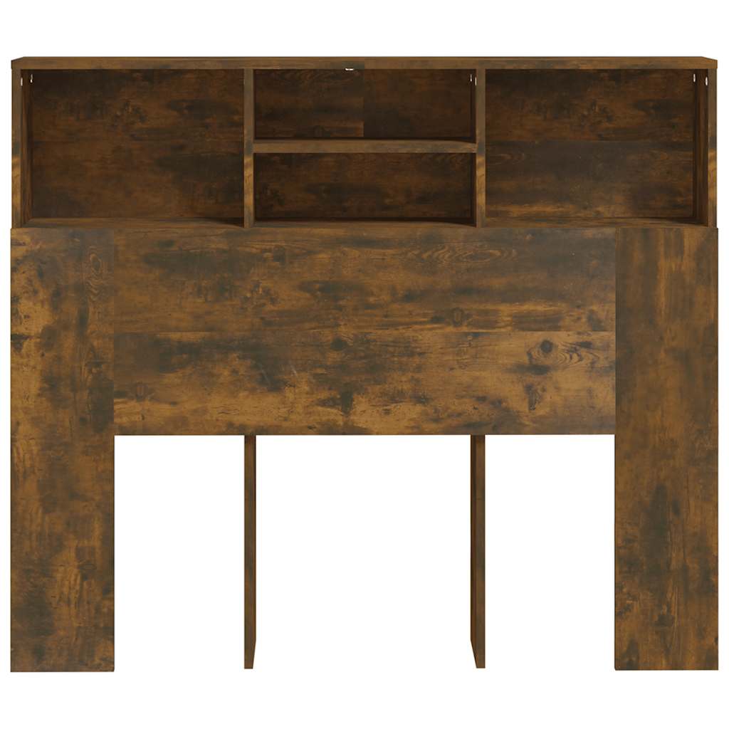 Bett-Kopfteil mit Ablagen Weiß 100x19x103,5 cm