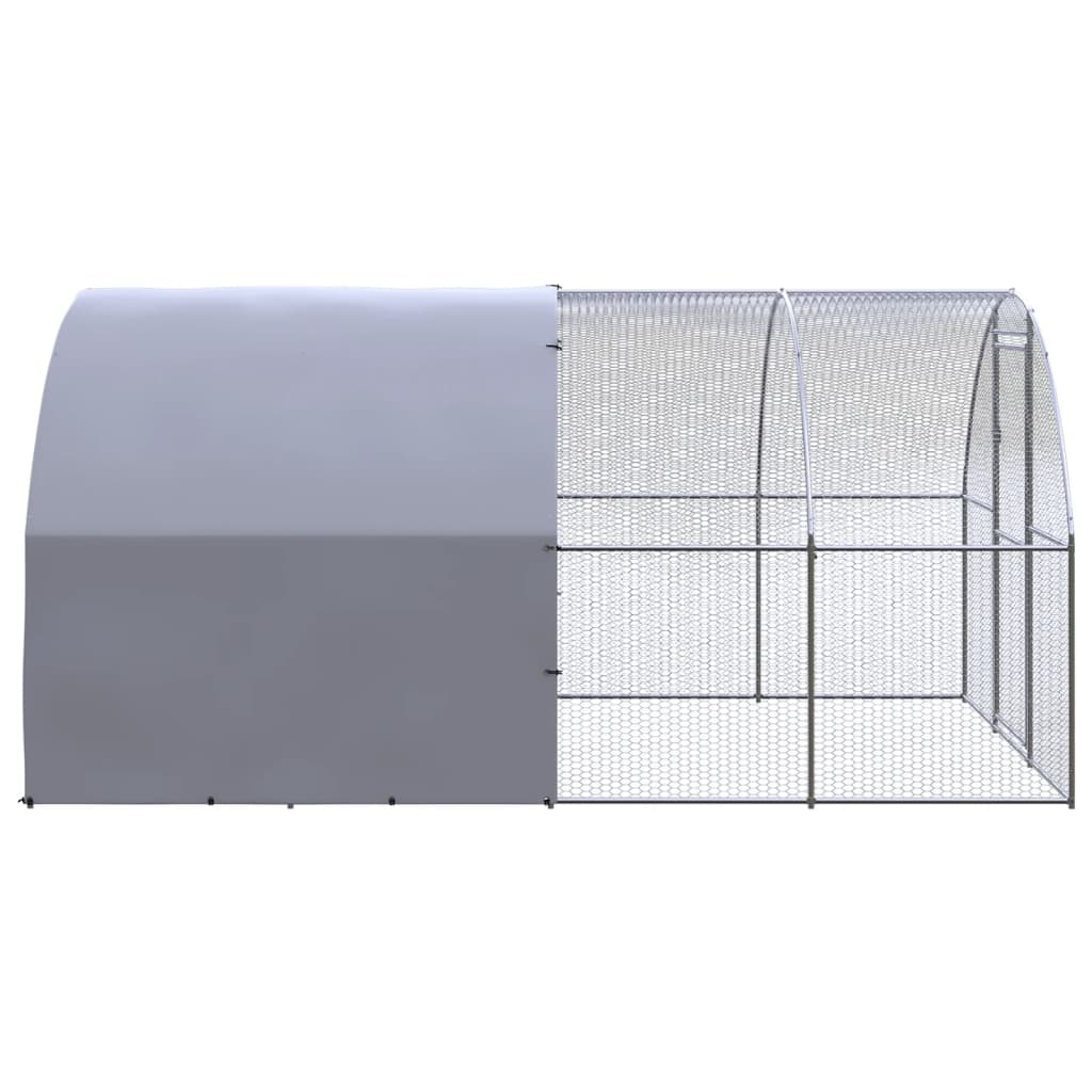 Outdoor-Hühnerstall 3x2x2 m Verzinkter Stahl