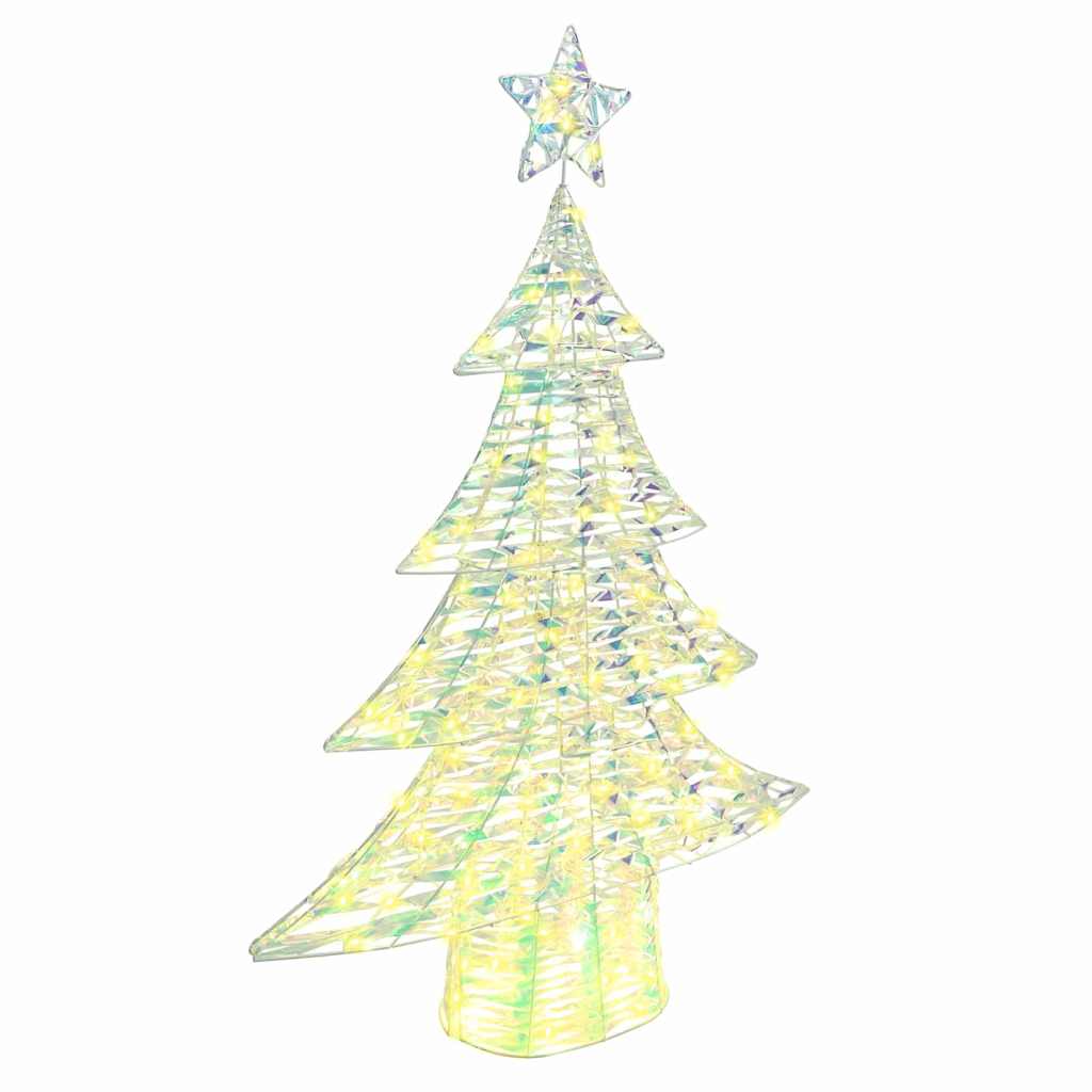 Weihnachtsbaum mit 120 LEDs Warmweiß 120,5 cm PET