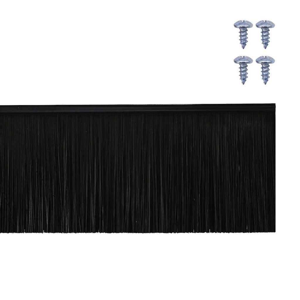 Aufsteck Türbürstendichtungen 2 pcs Braun 100 cm