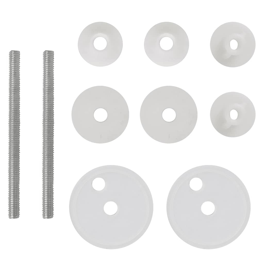 Toilettensitz MDF Deckel Schlichtes Design Weiß