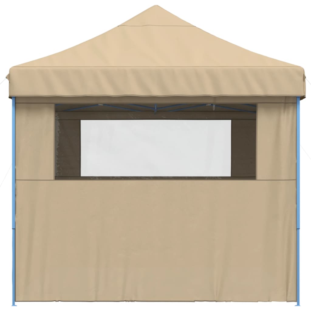 Partyzelt Faltbar Pop-Up Beige 410x279x315 cm