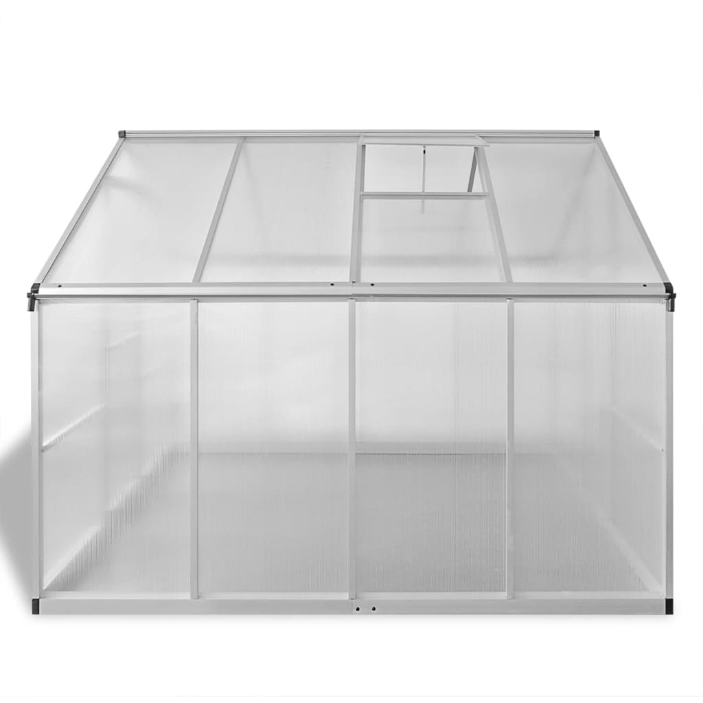 Gewächshaus mit Fundament Verstärkt Aluminium 7,55 m²