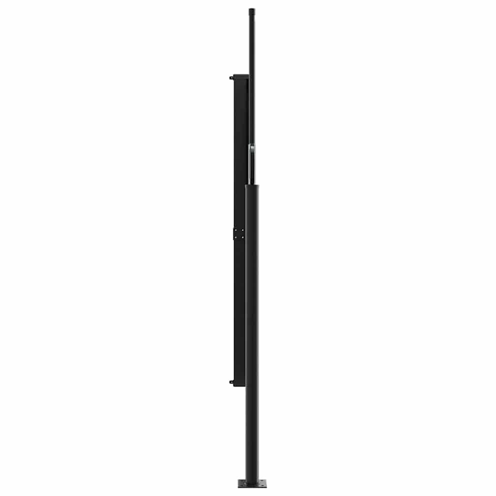 Seitenmarkise Ausziehbar Schwarz 100x300 cm