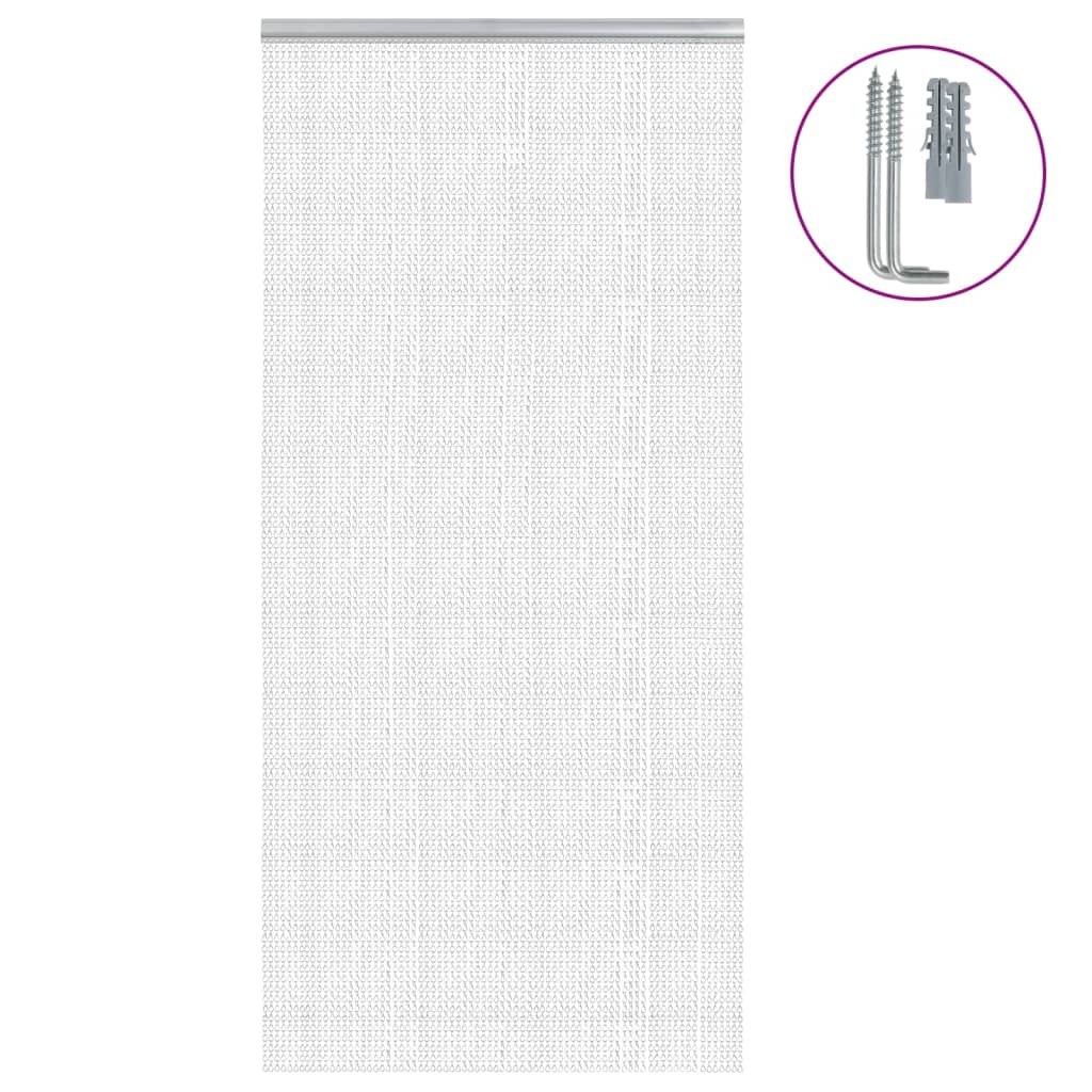 Türvorhang aus Ketten 56x186 cm Aluminium