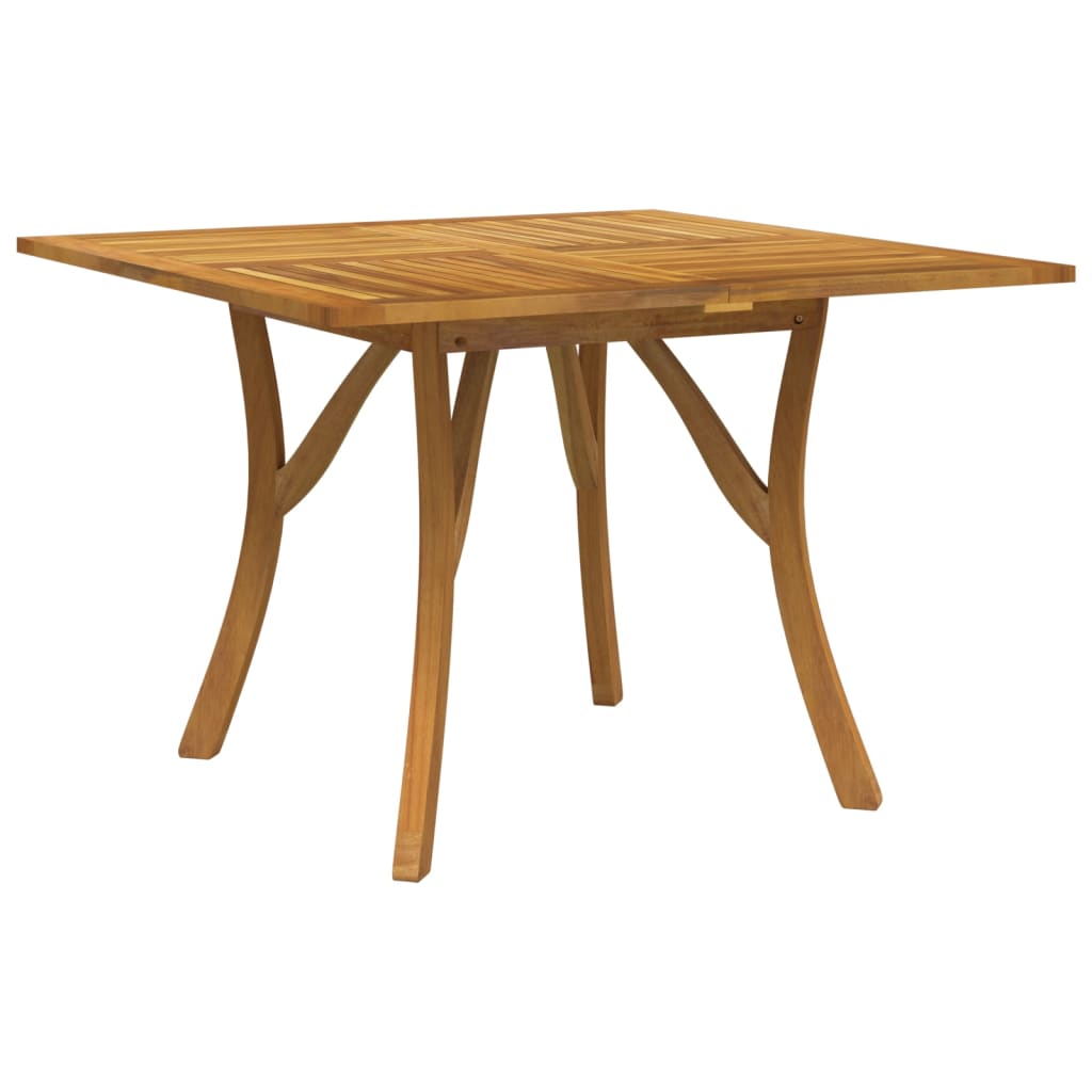 Gartentisch 85x85x75 cm Massivholz Akazie