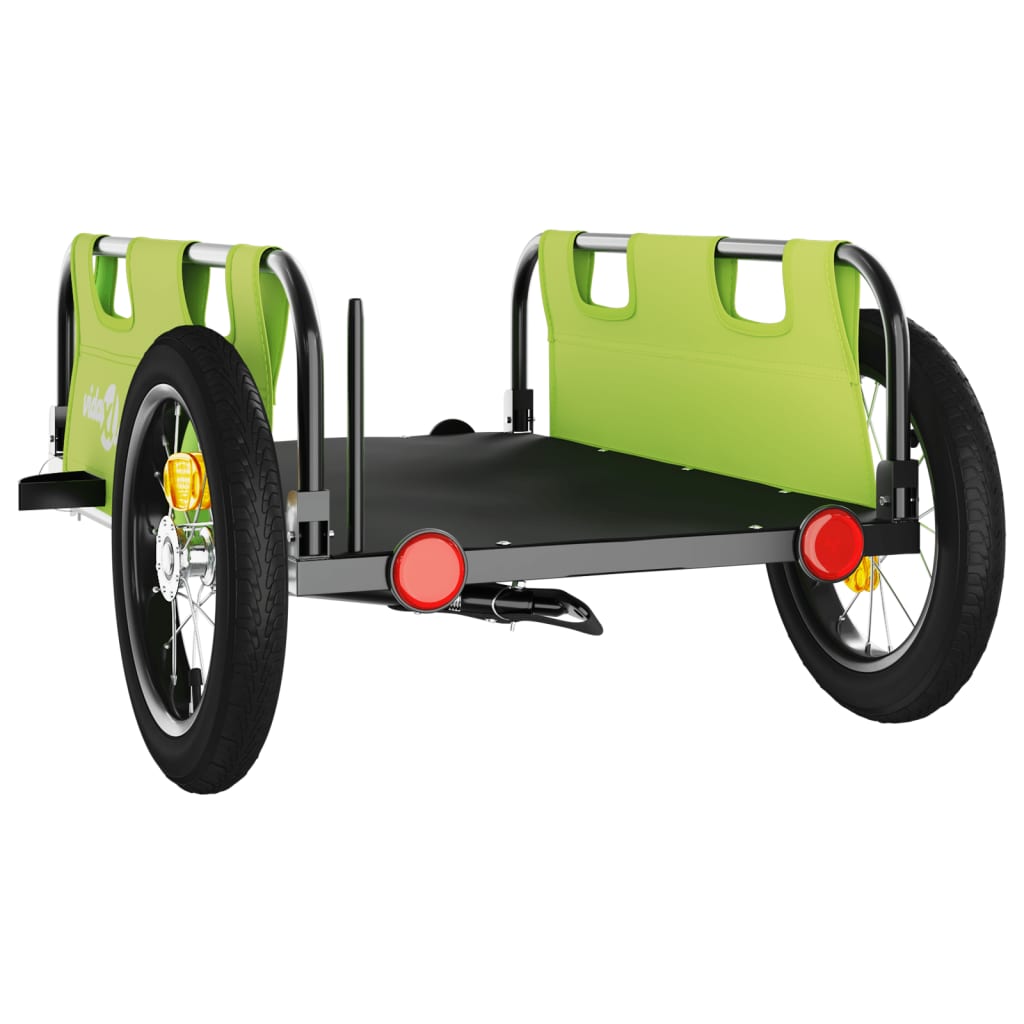 Fahrradanhänger Orange Oxford-Gewebe und Eisen