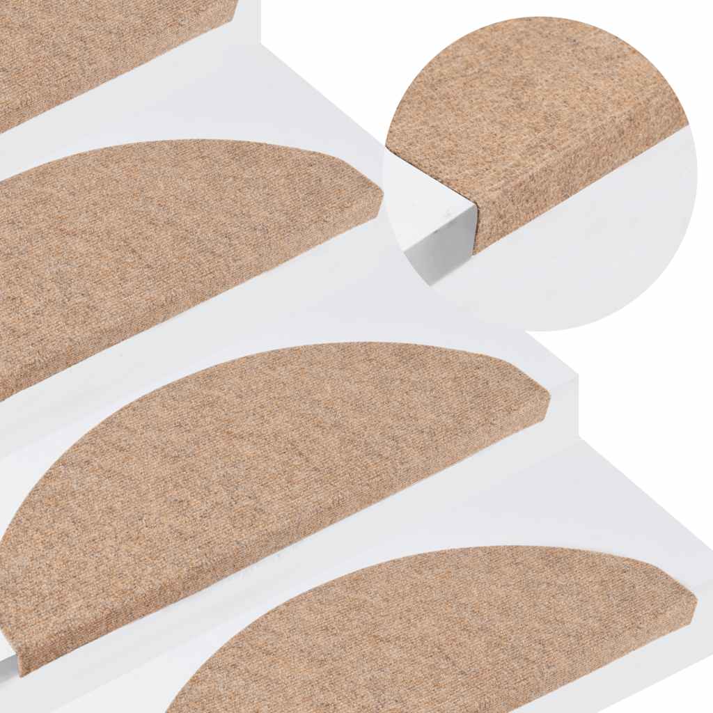 Stufenmatten Selbstklebend 15 Stk. 56x17x3 cm Beige