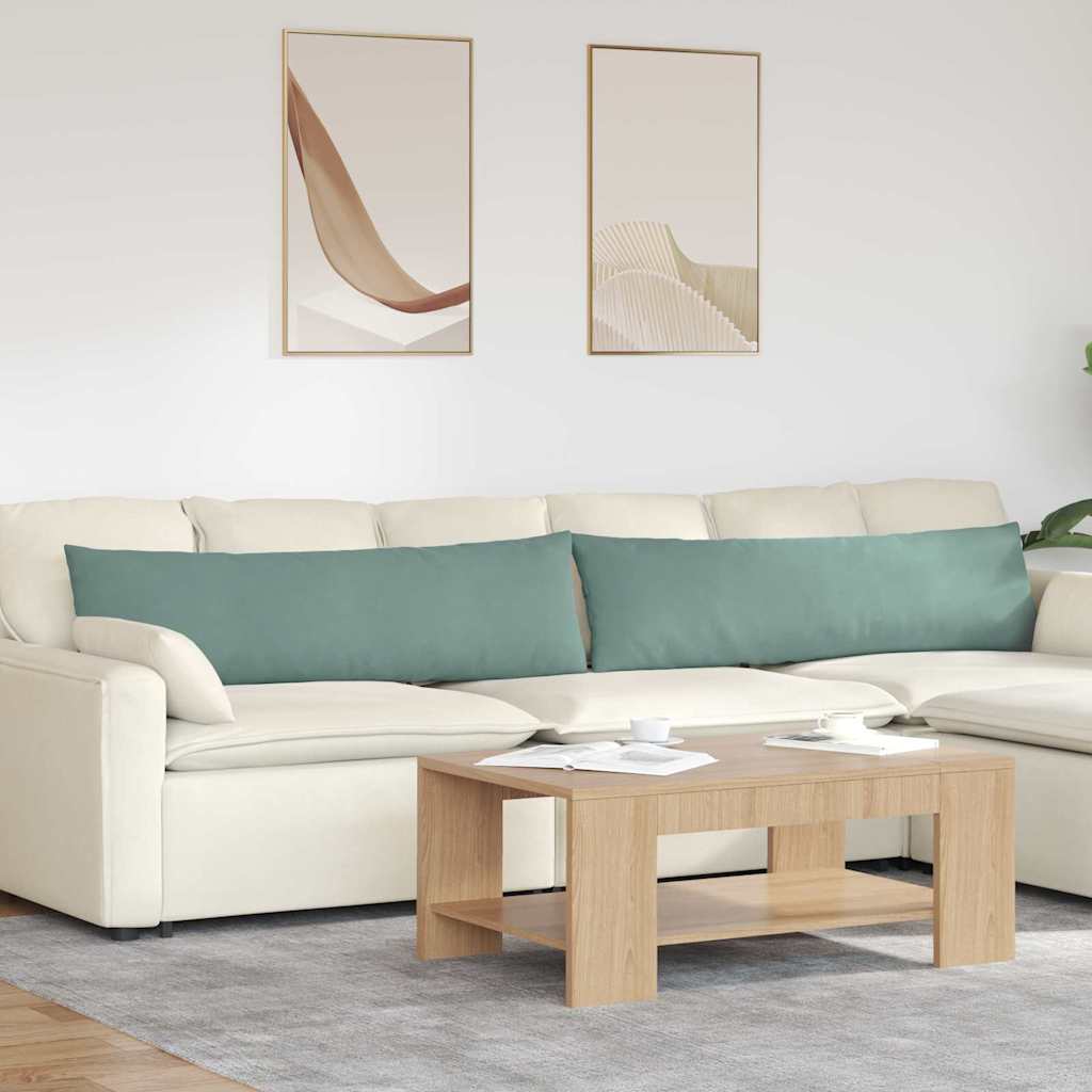 Sofakissen 2 Stück Blau 50 x 30 cm Cordstoff