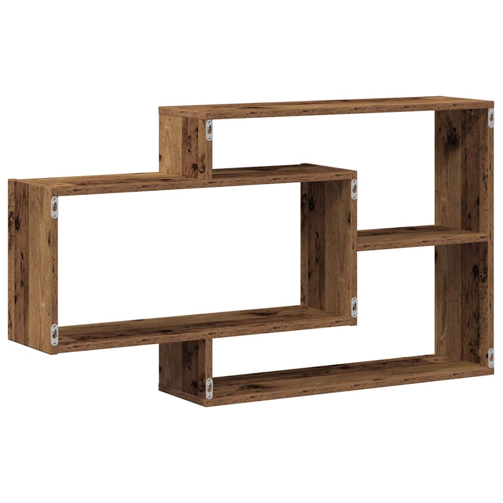 Wandregale Weiß 104x20x58,5 cm Holzwerkstoff