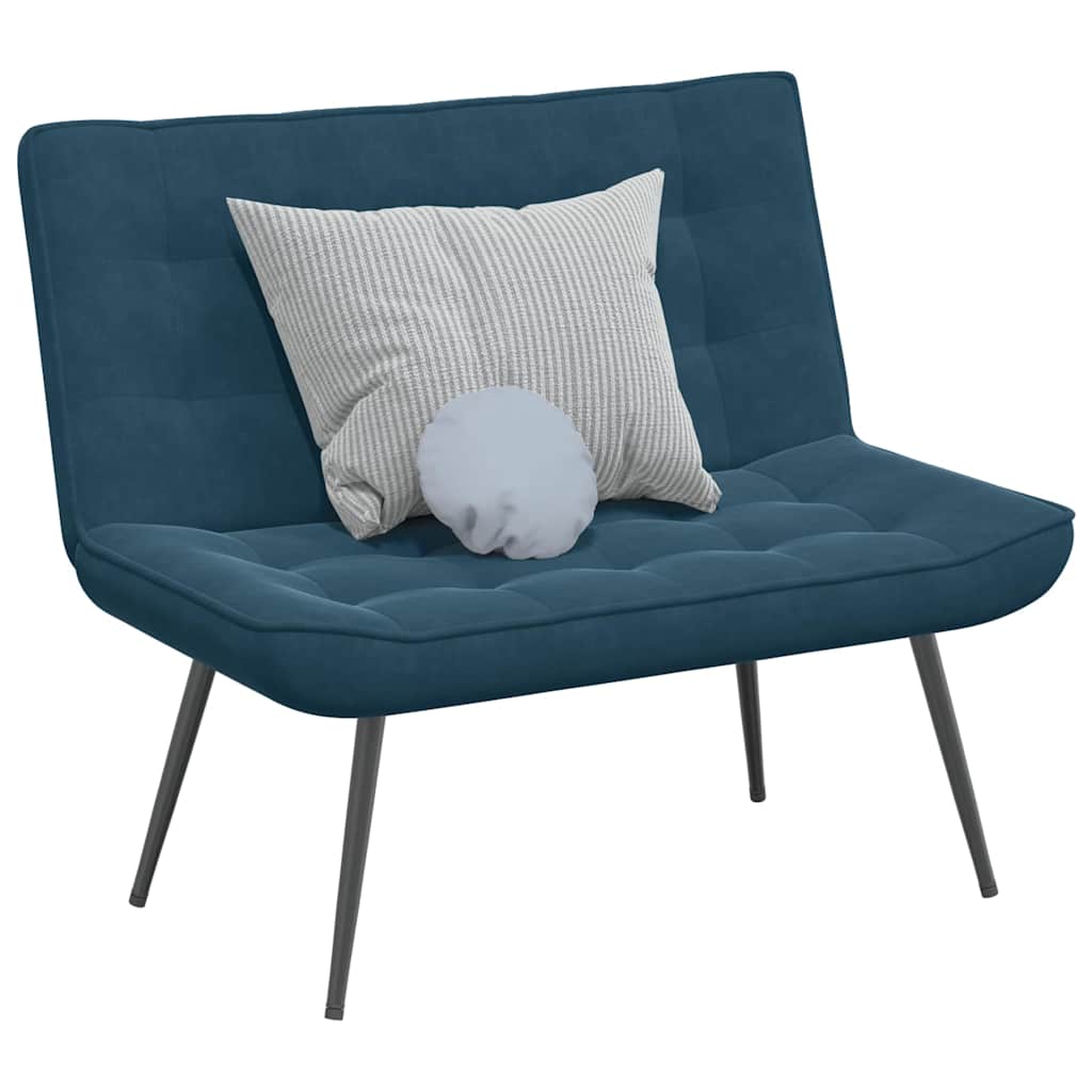 Sitzbank Hellgrau 110x74x84 cm Samt
