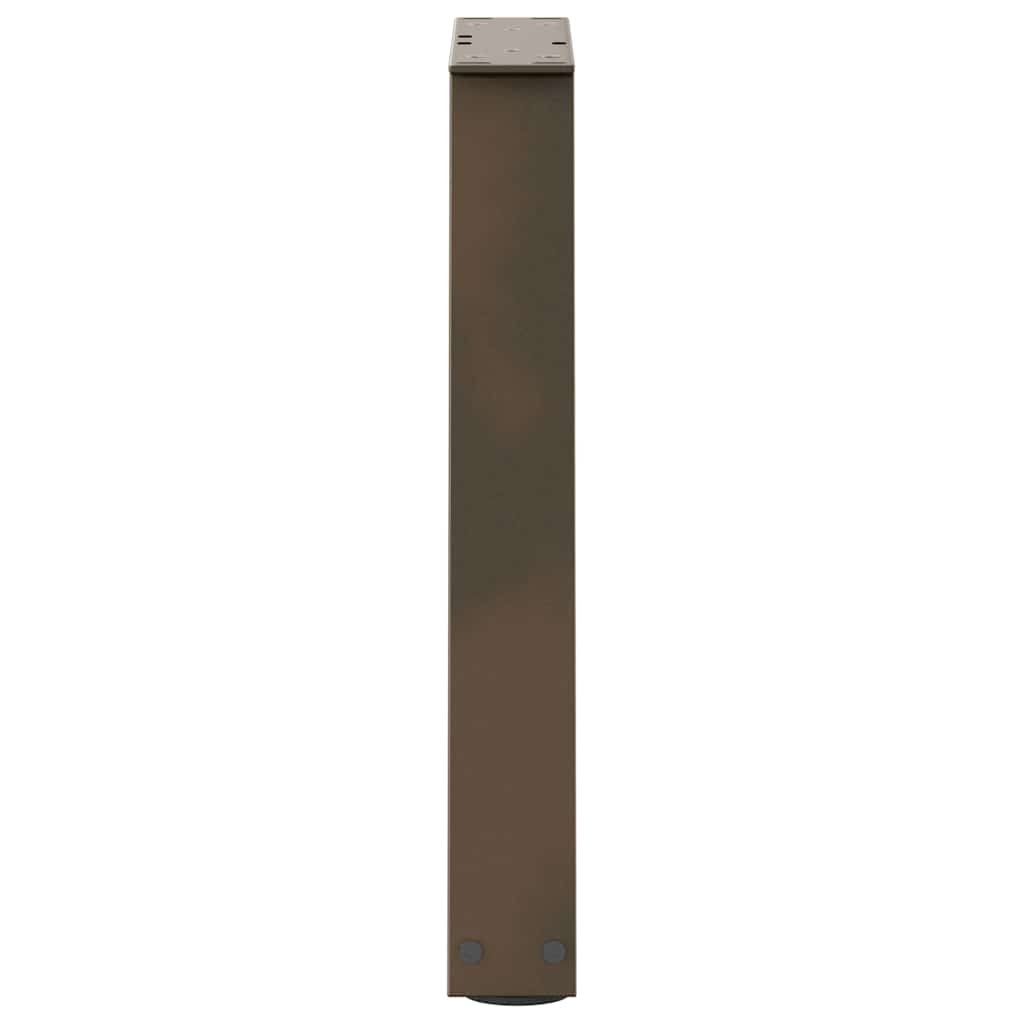 Couchtischbeine V-Form 2 Stück Schwarz 30x(30-31,3) cm Stahl