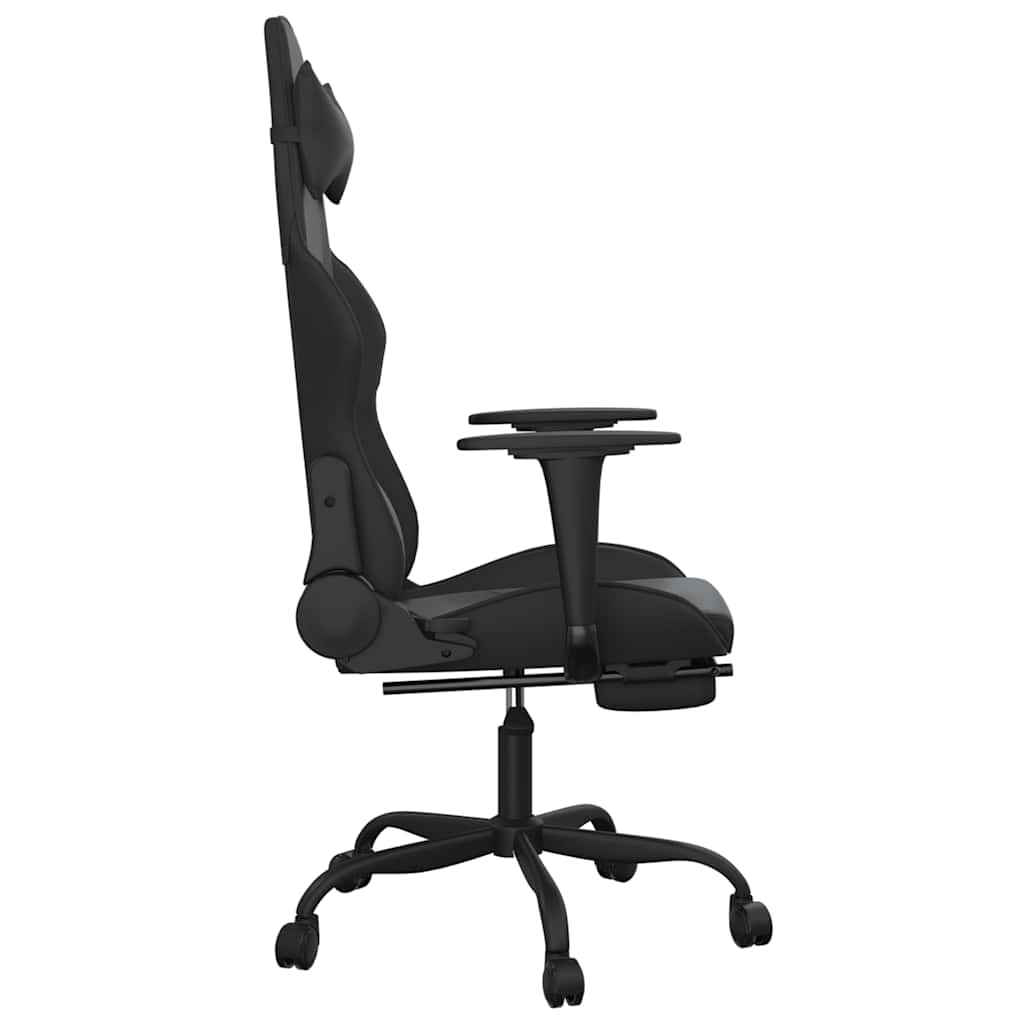 Gaming-Stuhl mit Massagefunktion Schwarz und Rot Kunstleder