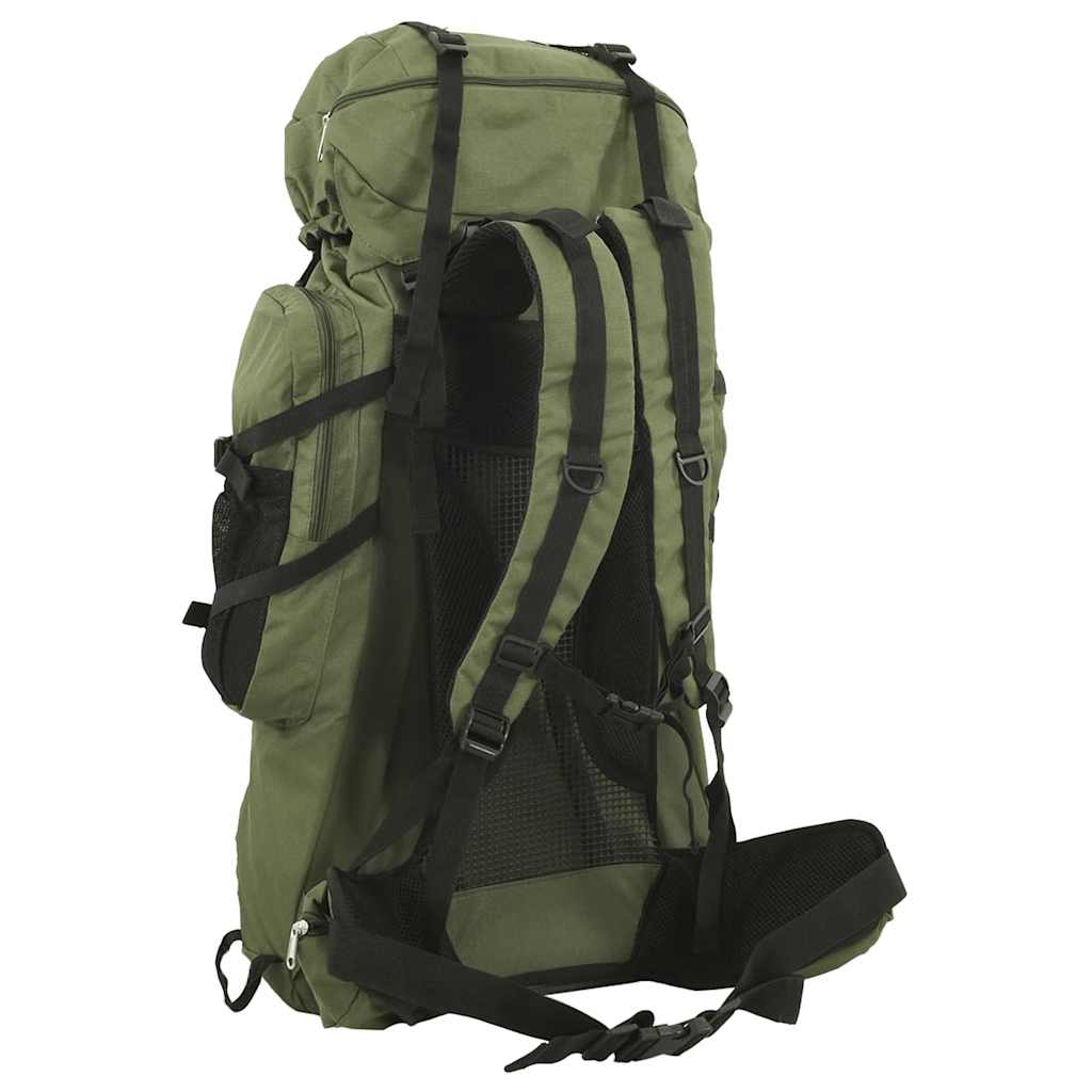 Wanderrucksack Schwarz 60 L Oxford-Gewebe