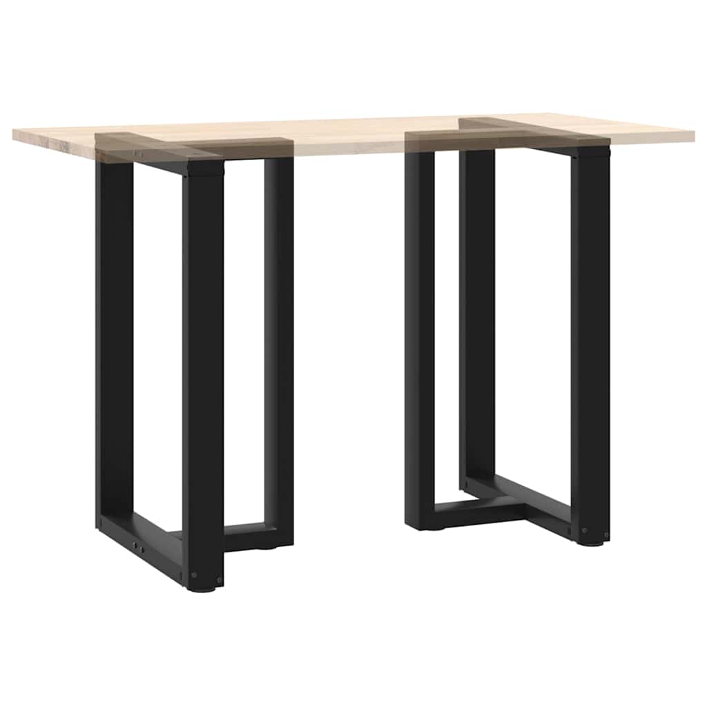Couchtischbeine T-Form 2 Stk. Schwarz 30x25x(30-31) cm Stahl