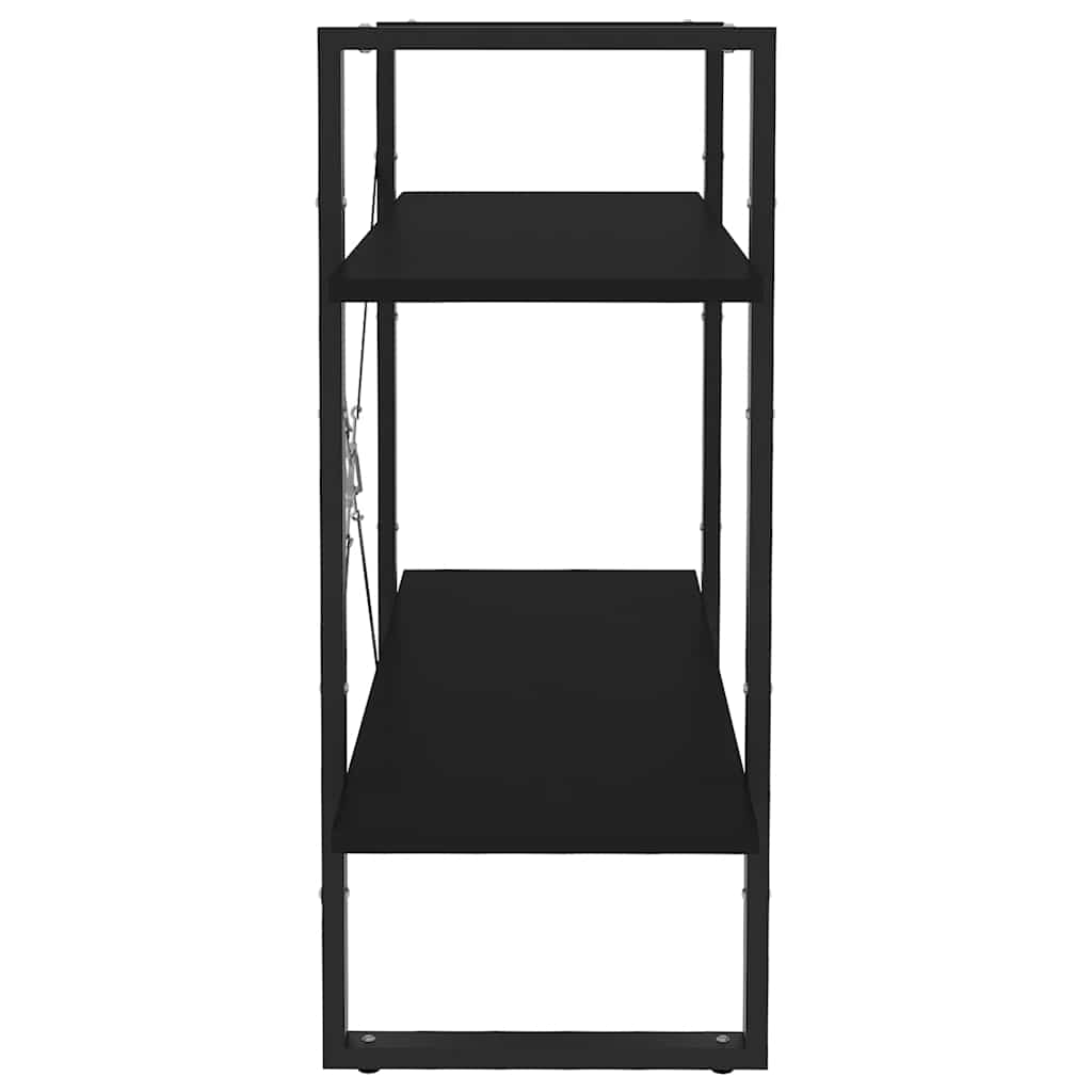 Bücherregal 2 Fächer Weiß 80x30x70 cm Holzwerkstoff