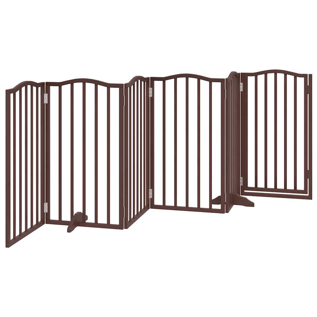 3-tlg. Hundetor Faltbar 150 cm Pappelholz