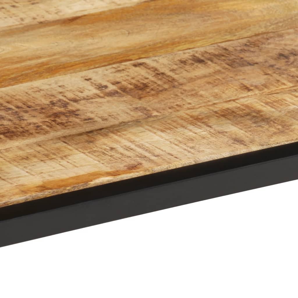 Couchtisch 45x45x35 cm Raues Massivholz Mango