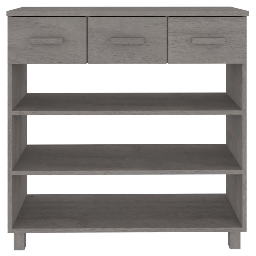 Konsolentisch HAMAR Honigbraun 90x35x90 cm Massivholz Kiefer