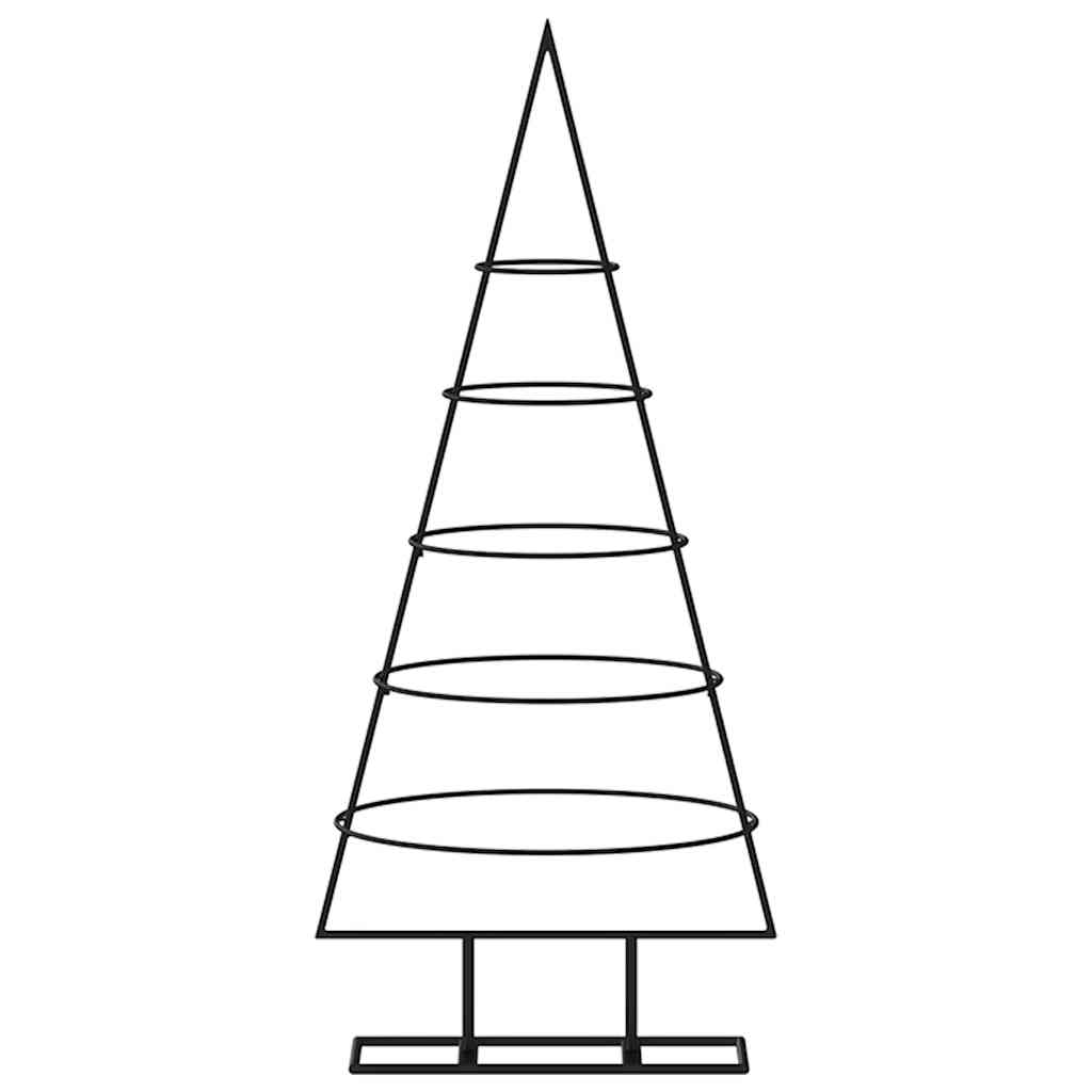 Metall-Weihnachtsbaum Deko Schwarz 60 cm