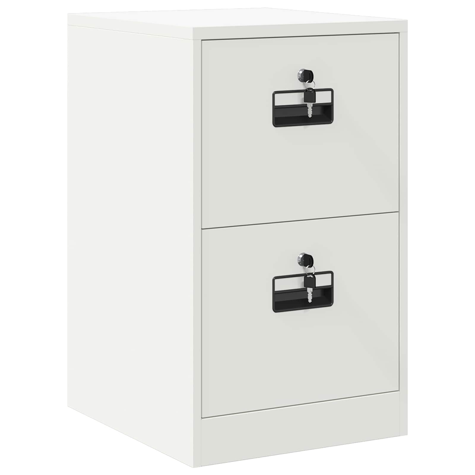 Aktenschrank 2 pcs Schwarz 44 x 50 x 139 cm Kaltgewalzter Stahl