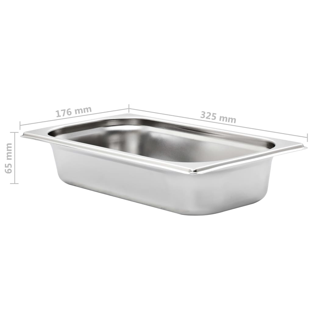 Gastronormbehälter 12 Stk. GN 1/3 20 mm Edelstahl