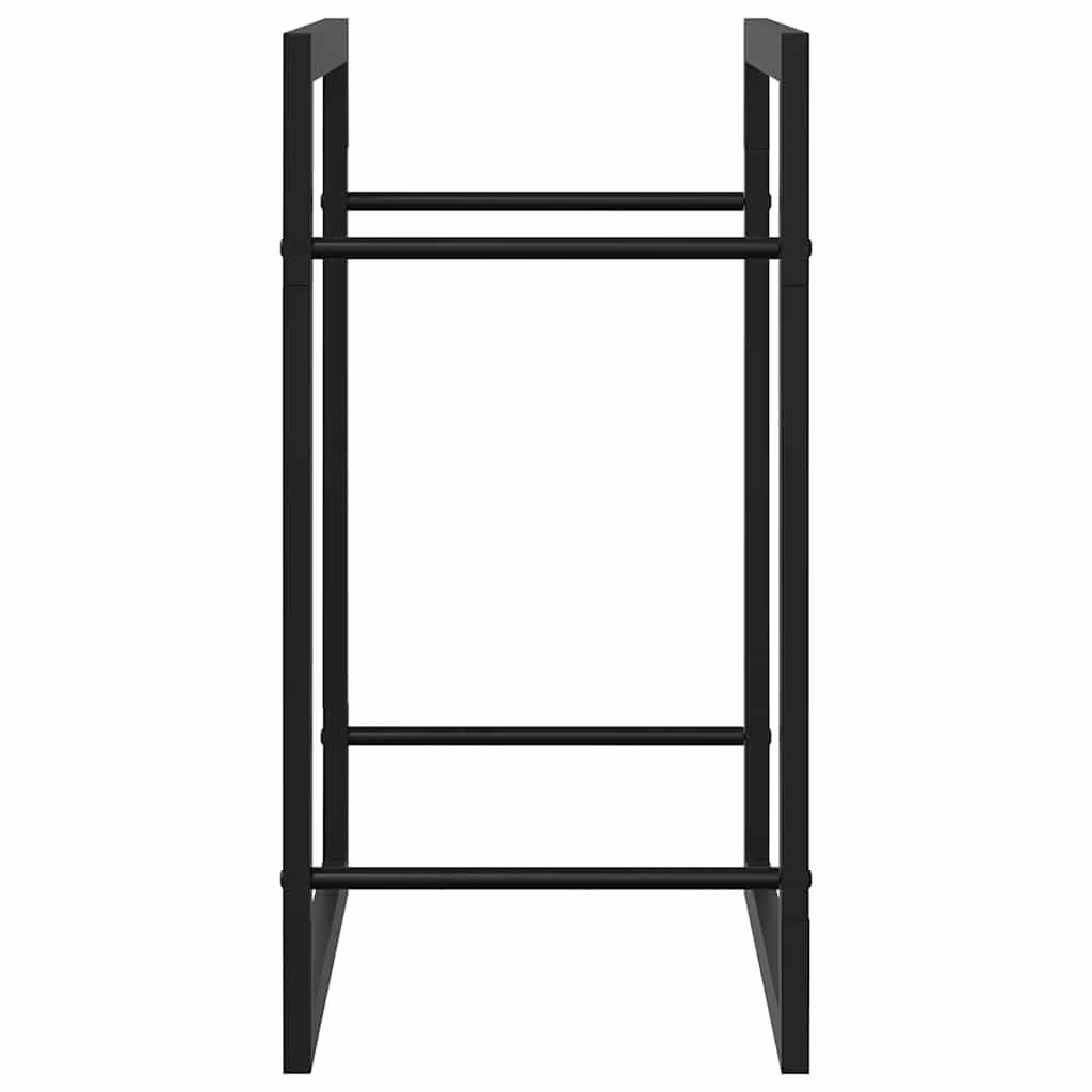 Brennholzregal 50x28x94 cm Edelstahl