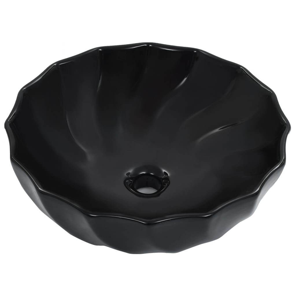 Waschbecken 46 x 17 cm Keramik Weiß