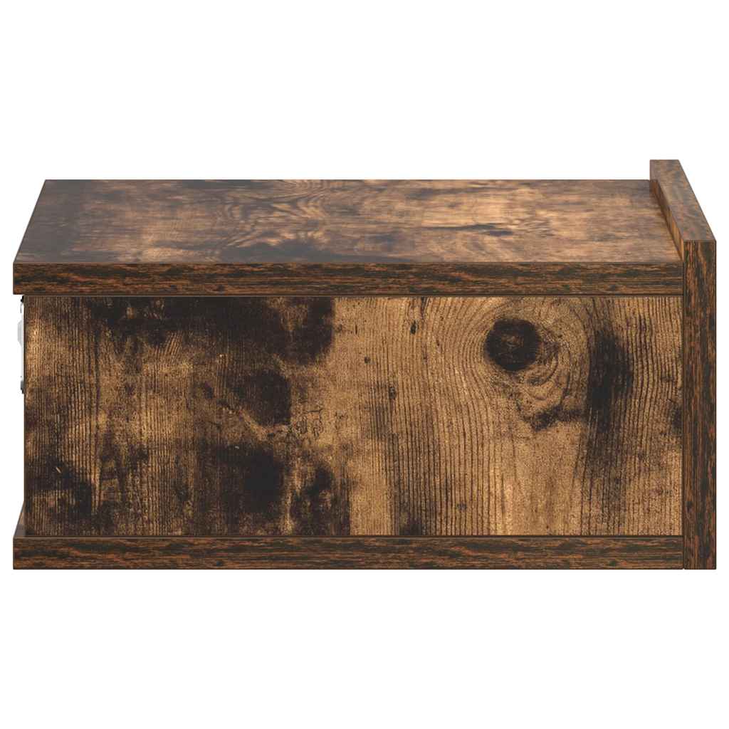 Hängender Nachttisch Weiß 40x30x15 cm Holzwerkstoff