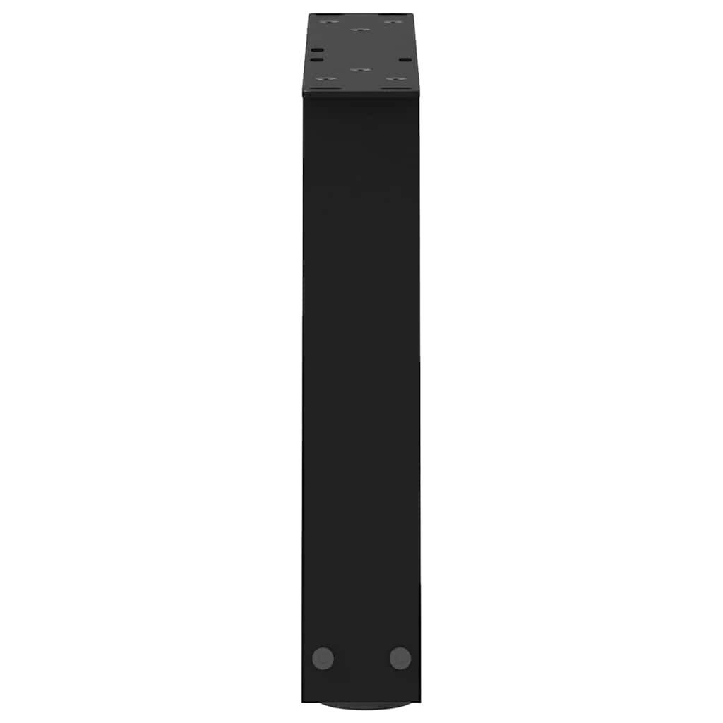 Couchtischbeine V-Form 2 Stück Schwarz 30x(30-31,3) cm Stahl