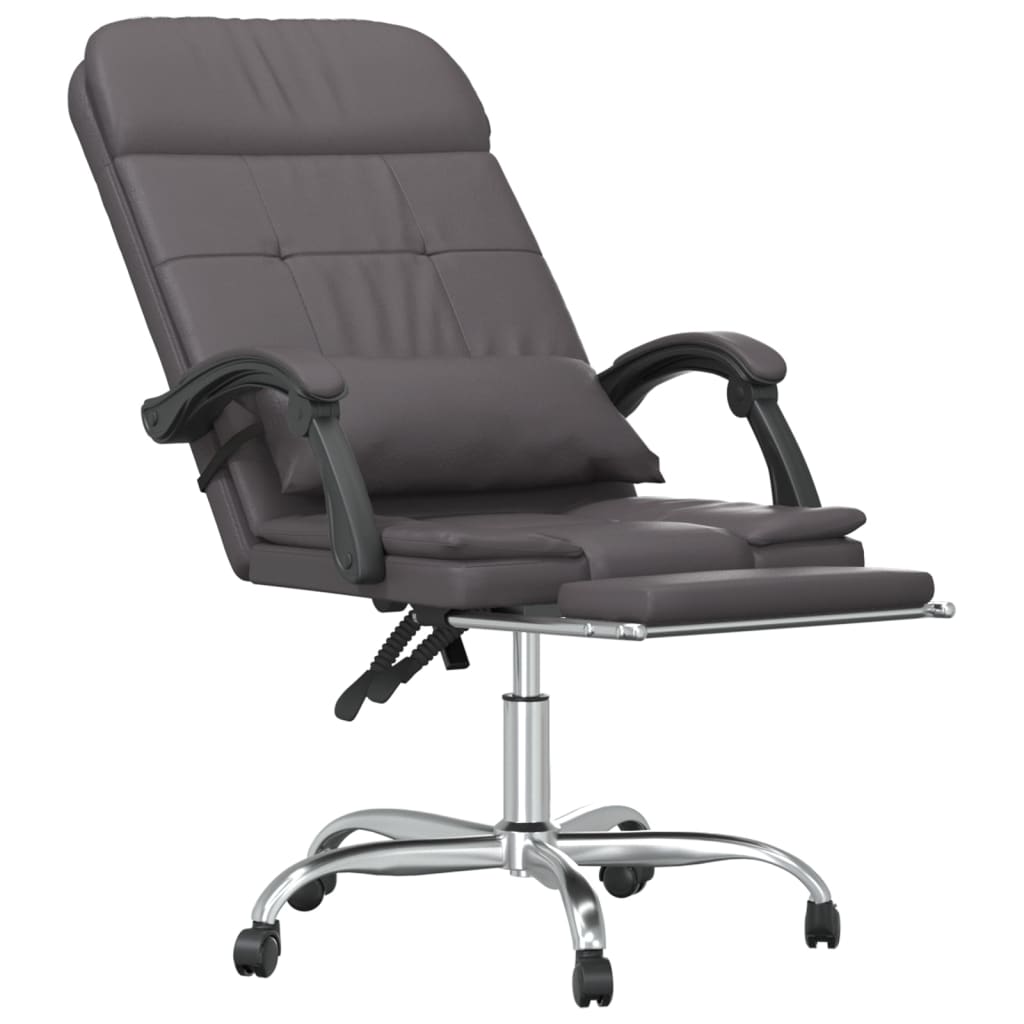 Bürostuhl mit Massagefunktion Schwarz Kunstleder
