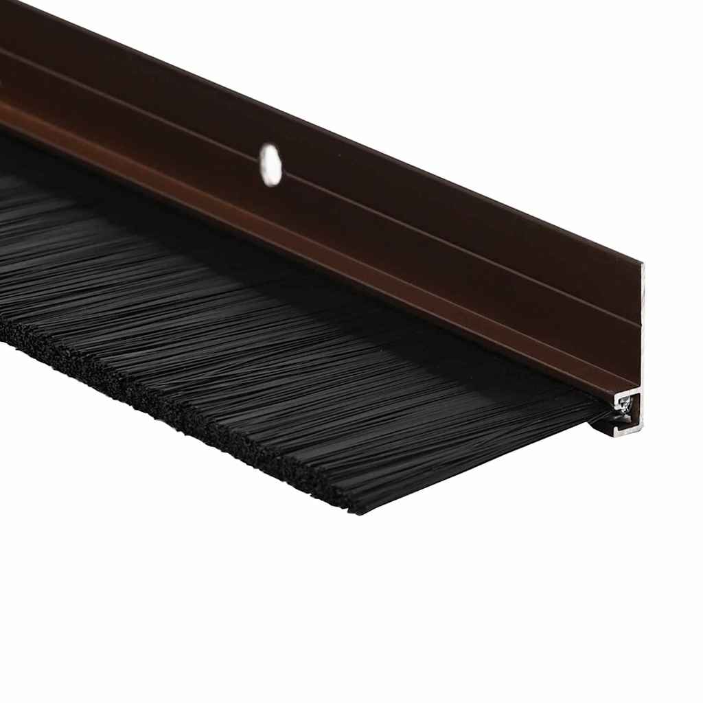 Aufsteck Türbürstendichtungen 2 pcs Braun 100 cm