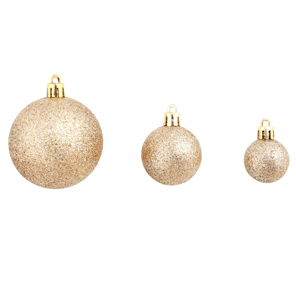 100-tlg. Weihnachtskugel-Set Weiß