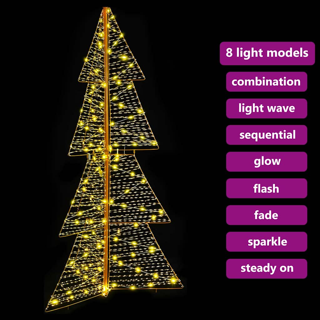 Weihnachtsbaum mit 100 LEDs Warmes Weiß 120 cm PET