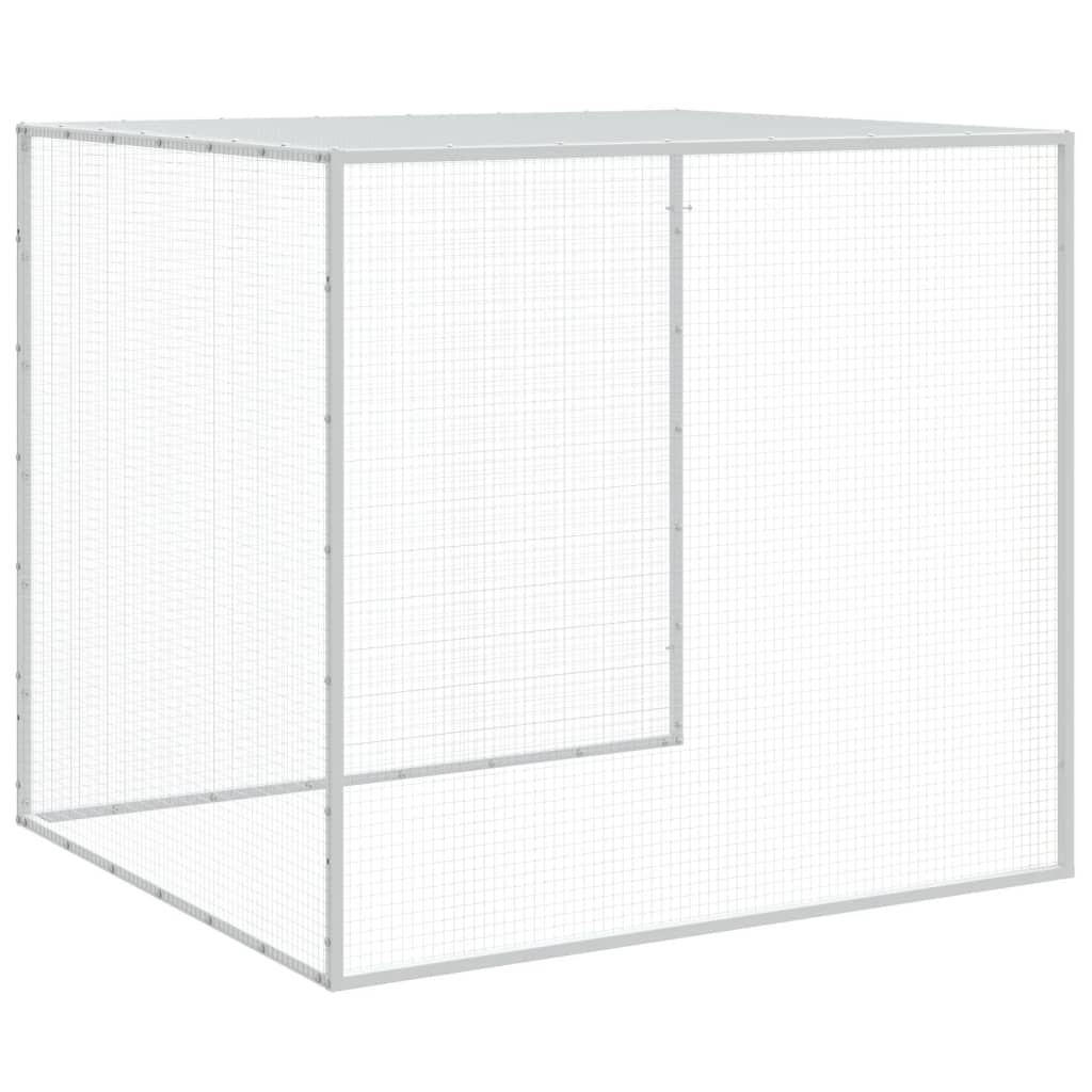 Hühnerkäfig mit Dach Anthrazit 103x98x90 cm Verzinkter Stahl