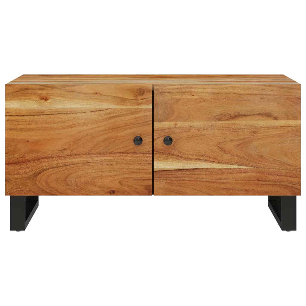 Couchtisch 80x50x40 cm Massivholz Mango & Holzwerkstoff