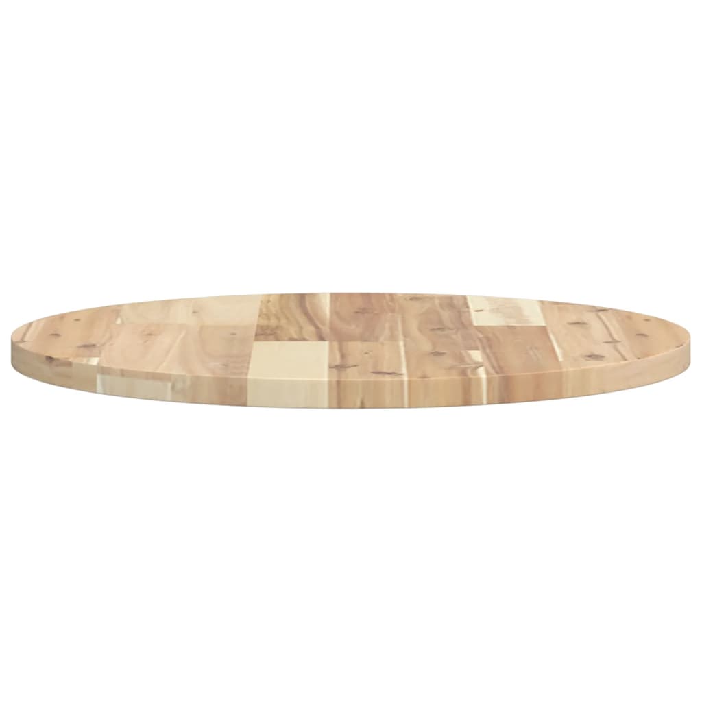 Tischplatte Rund Ø40x2 cm Massivholz Akazie