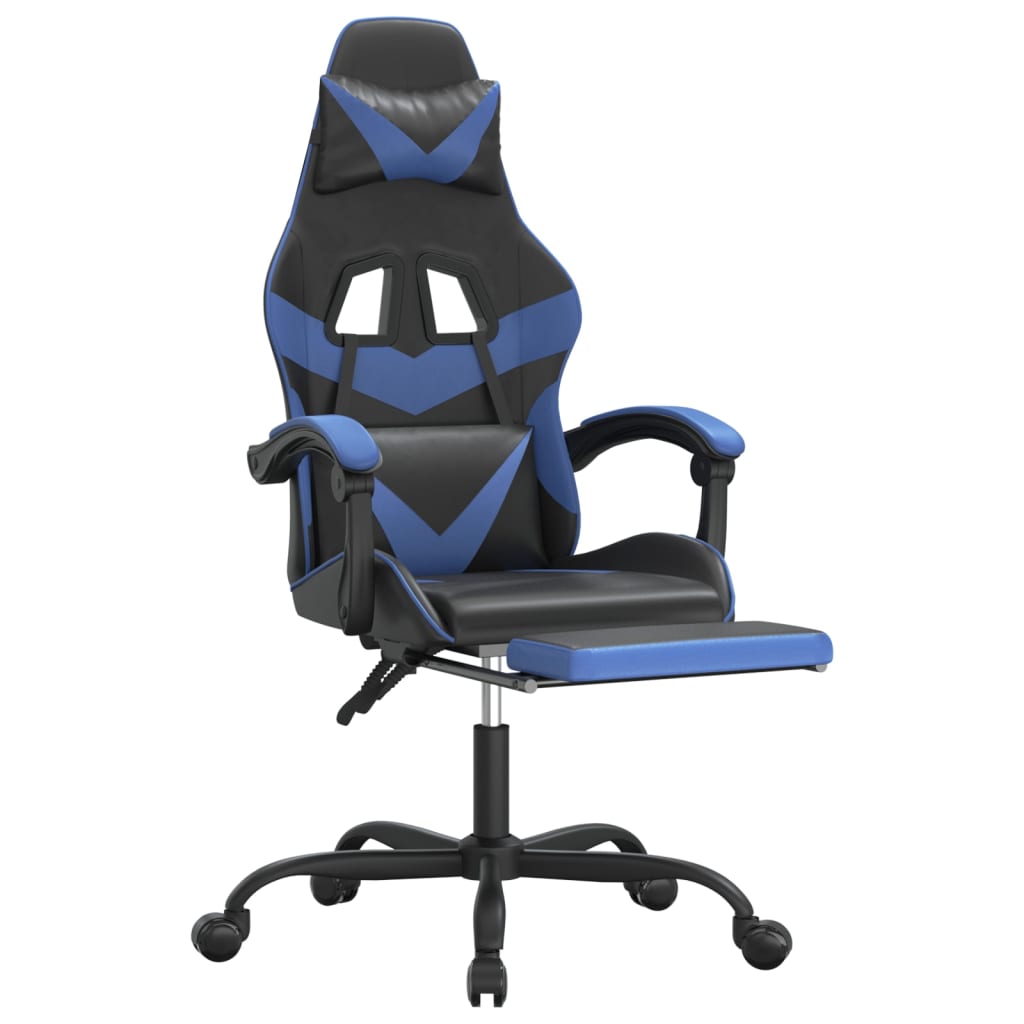 Gaming-Stuhl Drehbar Schwarz und Rot Kunstleder