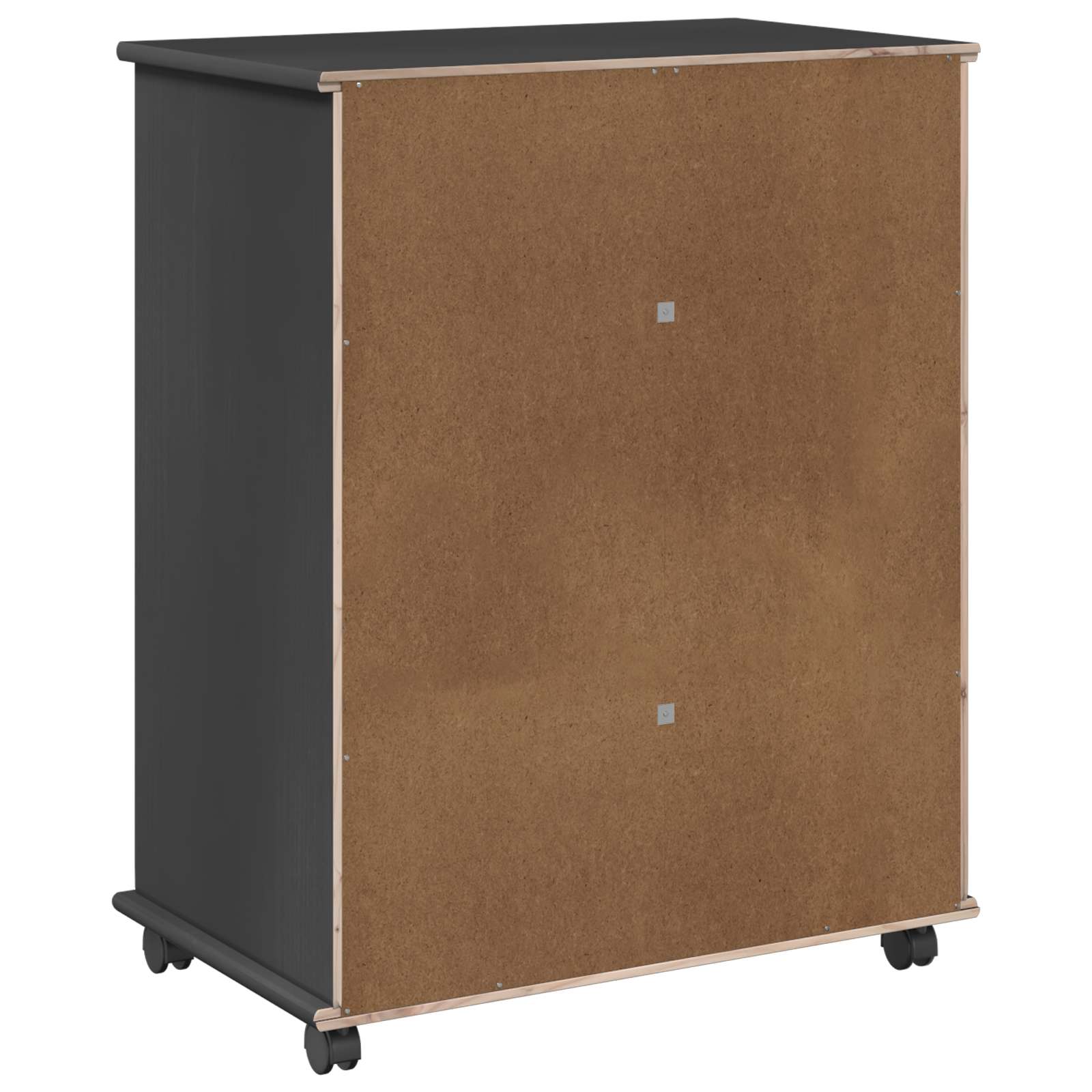 Rollschrank Honigbraun 63,5 x 39 x 79 cm Massivholz Kiefer