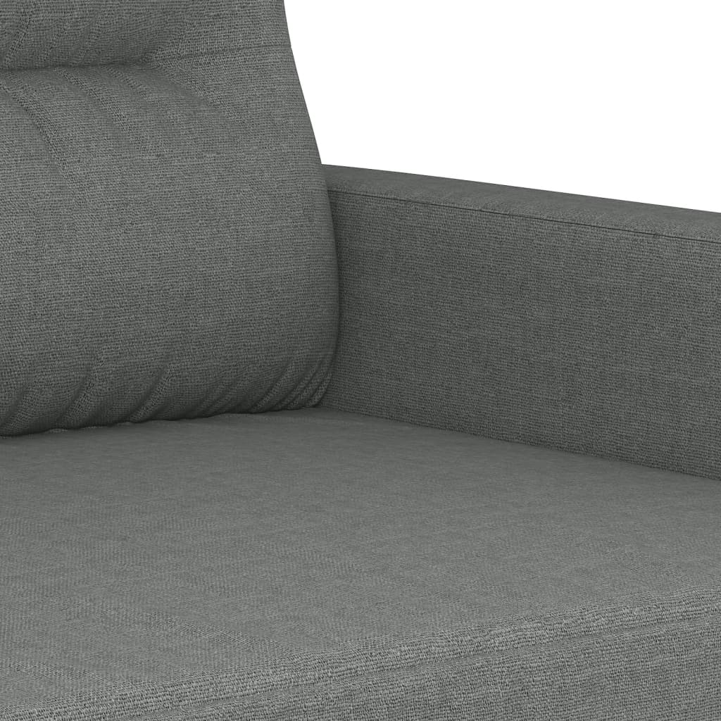 4-tlg. Sofagarnitur mit Kissen Taupe Stoff