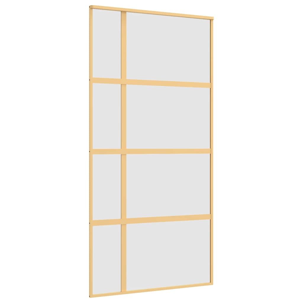 Schiebetür ESG-Glas und Aluminium 76x205 cm Schwarz