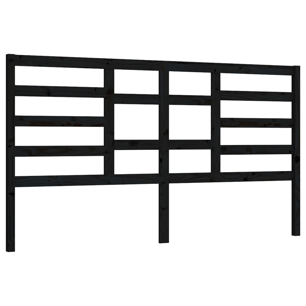 Bett-Kopfteil Grau 81x4x104 cm Massivholz Kiefer