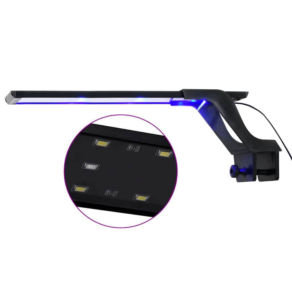 LED-Aquariumleuchte mit Klemme 25-45 cm Blau und Weiß
