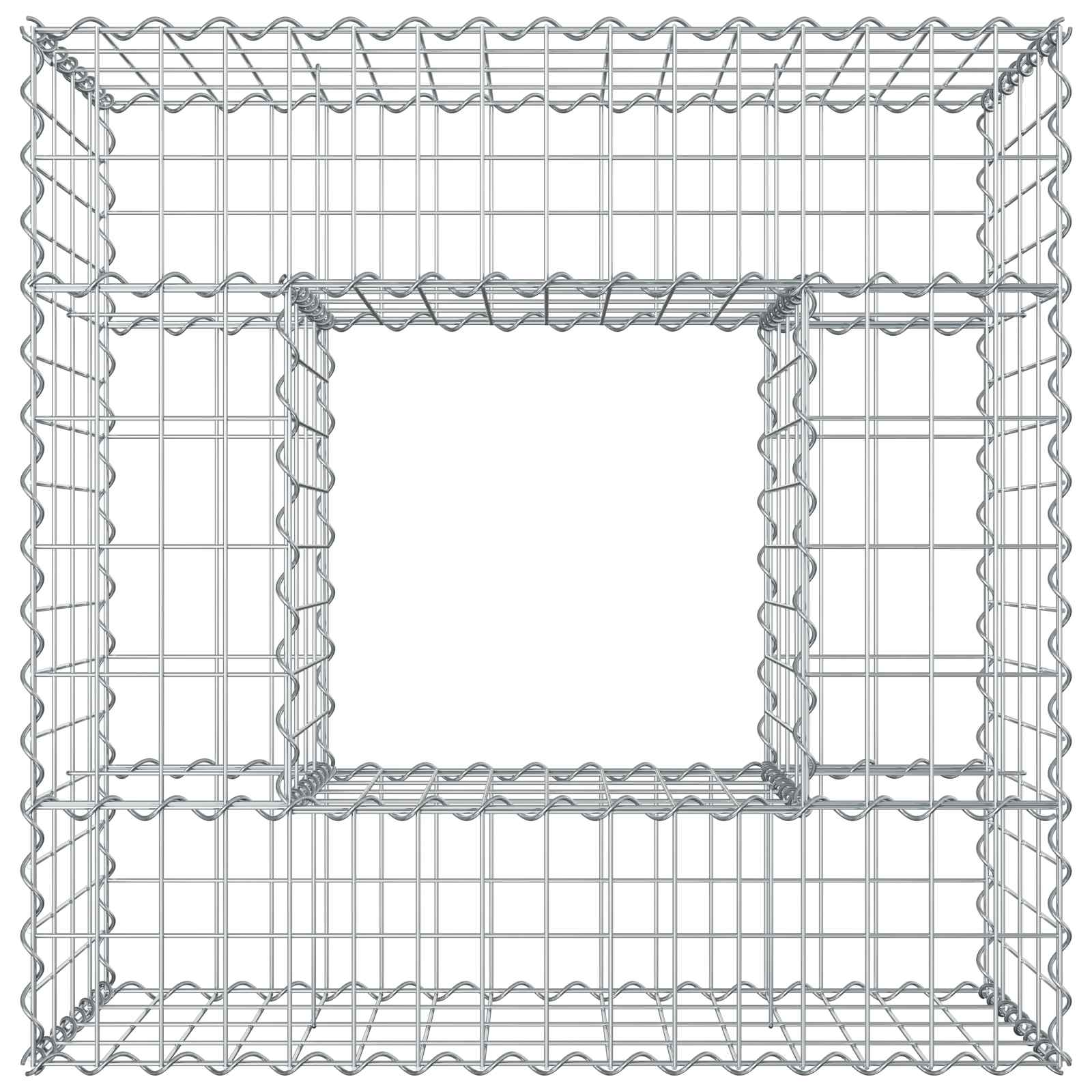 Gabionen Hochbeet Silber