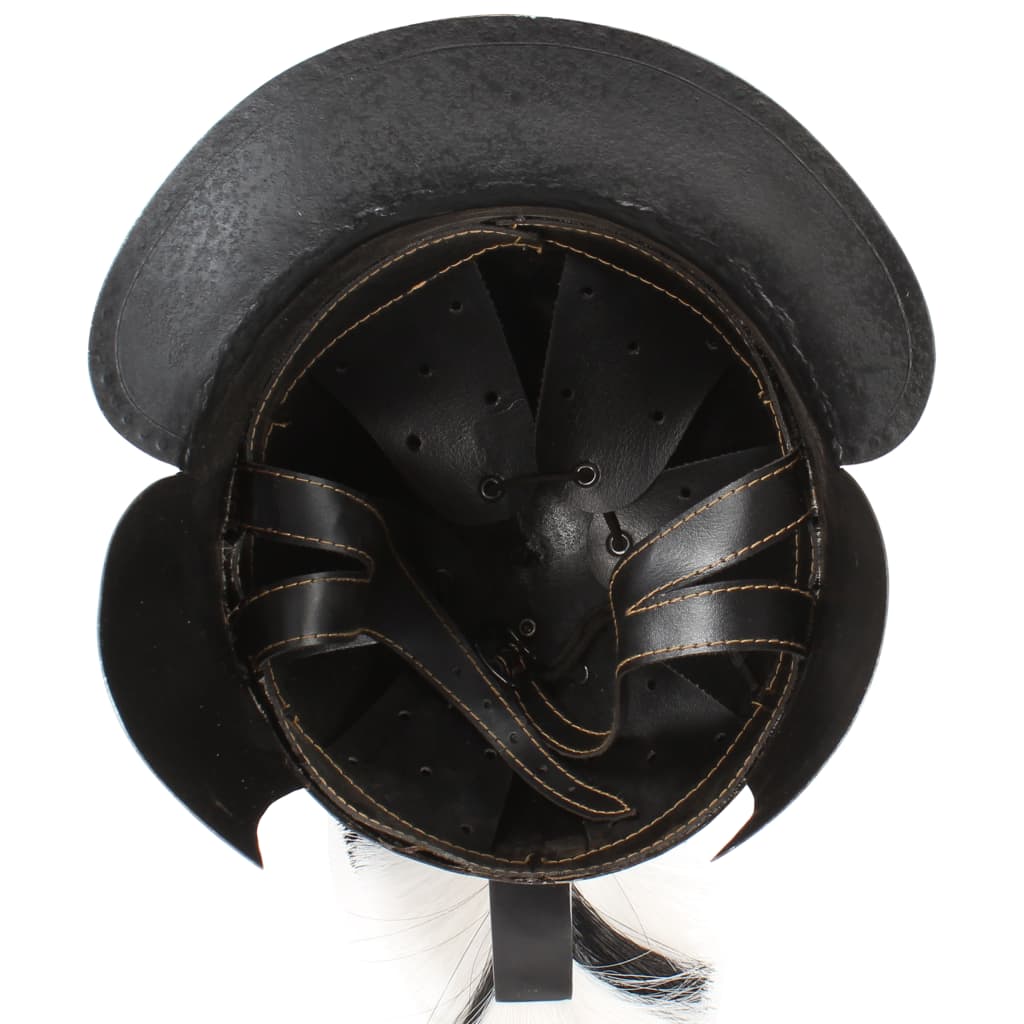 Preußische Pickelhaube Antik Replik für LARP Schwarz Stahl